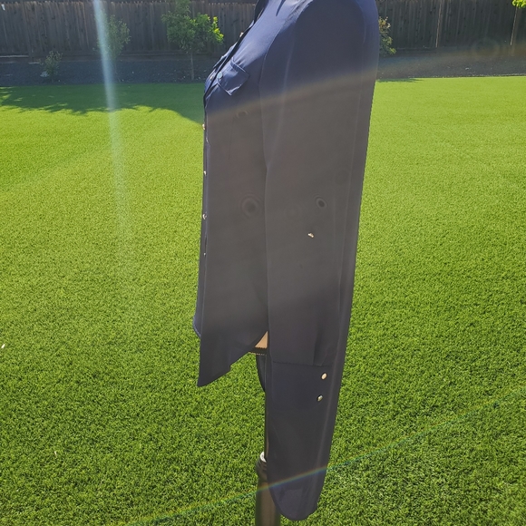 Bebe Long Sleeve High-Low Blouse - Picture 4 of 5